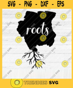 Suriname Roots SVG File Home Native Map Vector SVG Design for Cutting Machine Cut Files for Cricut Silhouette Png Pdf Eps Dxf SVG