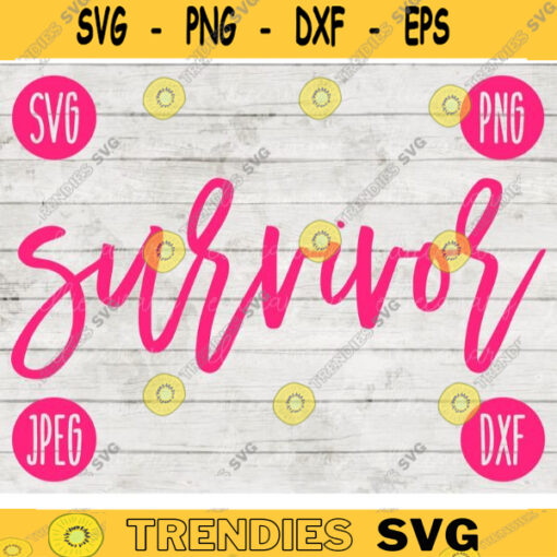 Survivor svg png jpeg dxf cutting file Commercial Use Vinyl Cut File Gift for Her Breast Cancer Awareness Ribbon BCA 472