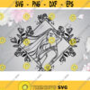 Svg Floral Frame with flowers Mulan Png Cartoon Princess design Silhouette Cut Files Cricut Birthday Asian woman Print Dxf Eps .jpg