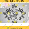 Svg Floral Frame with flowers Pocahontas Png Cartoon Princess design Silhouette Cut Files Cricut Birthday Girl Sublimate Print Dxf Eps .jpg