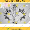 Svg Tiana Frame with flowers Png Cartoon Princess design Silhouette Cut File Vector Cricut Birthday Black Girl Sublimate Print Dxf Eps .jpg