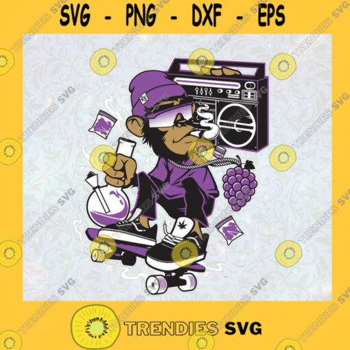 Swag Monkey Svg Hip Hop Monkey Svg Hop Gang Svg Underground Svg
