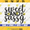 Sweet And Sassy SVG Cut File Cricut Commercial use Instant Download Silhouette Sassy Girl SVG Sassy SVG Design 858