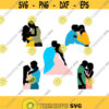 Sweet Couple love Pack Cuttable SVG PNG DXF eps Designs Cameo File Silhouette Design 1229