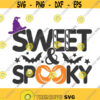 Sweet and spooky svg halloween svg png dxf Cutting files Cricut Funny Cute svg designs print for t shirt Design 986