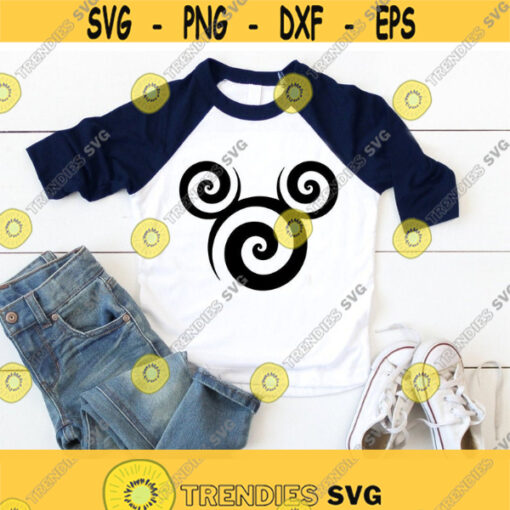 Swirl Minnie svg Swirly Head svg DIsney Svg Tshirt svg Mug svg Silhouette Cut Files Cricut Files Svg Png Dxf Eps Design 358