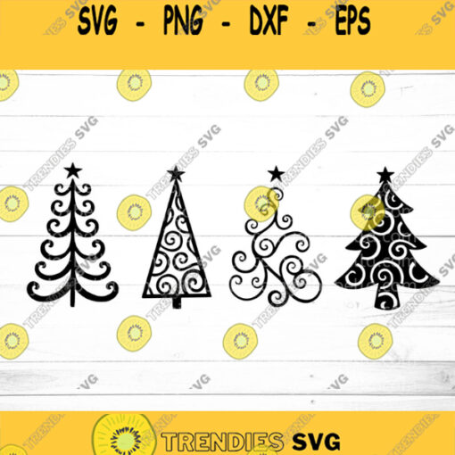Swirly Christmas Tree SVG Christmas Tree svg Swirly Chirstmas Tree Svg Bundle Christmas SVG Mandala Christmas Svg Xmas Tree Svg file