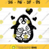 Swirly Penguin SVG Cute Penguin svg Penguin Svg Valentines SVG Valentines Penguin Svg Valentine Penguin Svg Cute valentines svg
