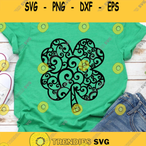 Swirly Shamrock Svg Shamrock SVG Bundle Patterned Shamrock Svg Shamrock Svg St Patricks day svg Blessed Svg st patrick39s svg