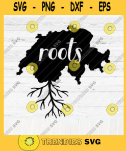 Switzerland Roots SVG File Home Native Map Vector SVG Design for Cutting Machine Cut Files for Cricut Silhouette Png Pdf Eps Dxf SVG