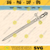 Sword svg jpg png psd ai Magic Sword Outline School of Magic Sword Cut File House Item Line Art Cricut Sword Clipart