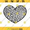Symbol Cheetah Heart SVG. Valentine SVG. Cheetah Print Svg. Heart clipart. Heart cutting. Heart silhouette. Template heart. Heart vector.