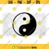 Symbol Clipart BlackWhite Yin Yang Round Symbol Shape for Feminine Masculine Chinese Philosophy Taoism Digital Download SVG PNG Design 558