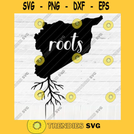 Syria Roots SVG File Home Native Map Vector SVG Design for Cutting Machine Cut Files for Cricut Silhouette Png Pdf Eps Dxf SVG