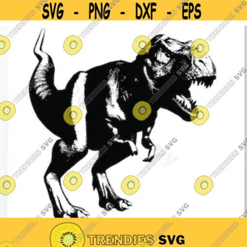 T Rex Dinosaur SVG Files Vector Images Clipart Cutting Files SVG Image For Cricut Trex Silhouettes Eps Png Dxf Clip Art Design 273