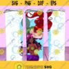 TAPERED 20oz Ariel African American Mermaid Skinny Tumbler JPG PNG image Tumbler File For Sublimation Ready To Cut Digital File