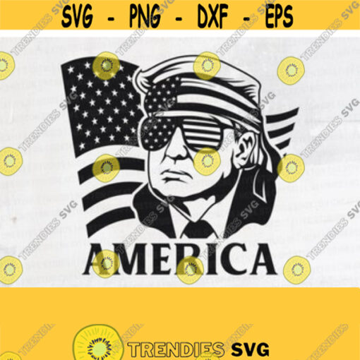 TRUMP 2020 Svg Donald Trump Svg Trump Svg Merica Svg American Flag Svg American Flag Sunglasses Svg Cut FileDesign 22