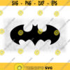 TV or Movie Clipart Marvel Justice League Batman Inspired Logo as the Solid Black Bat Figure Design Digital Download SVG PNG Design 513