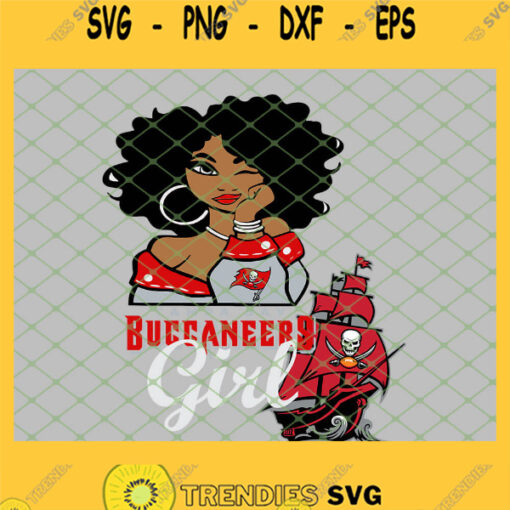 Tampa Bay Buccaneers Girl SVG PNG DXF EPS 1