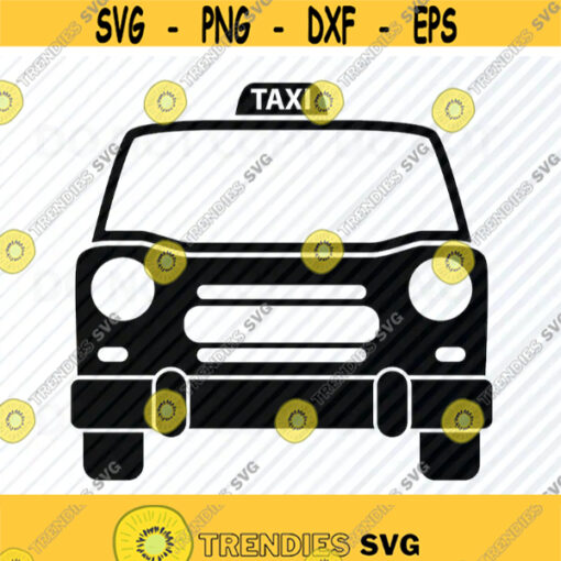 Taxi SVG Files for Cricut Vector Images Silhouette Taxi cab Clipart Automobile Eps Png Dxf Taxi driver Transportation svg files Design 543
