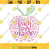 Teach Love Inspire Apple SVG Teach Love Inspire SVG Teacher Svg Best Teacher Svg Teacher Shirt Svg Teacher Appreciation SVG Apple Svg Design 338