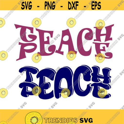 Teach Peace school Cuttable Design SVG PNG DXF eps Designs Cameo File Silhouette Design 2002