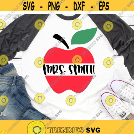 Teacher Monogram Svg Apple Heart Split Monogram Svg School Svg Funny Teacher Shirt Back to School Svg Cut Files for Cricut Png