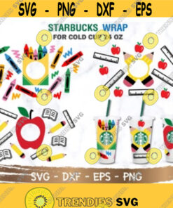 Teacher Starbucks Cup Bundle 3 Designs Svg Teacher Svg Starbuck Cup Svg Diy Venti For Cricut 24Oz Venti Cold Cup Digital Download Design – Instant Download