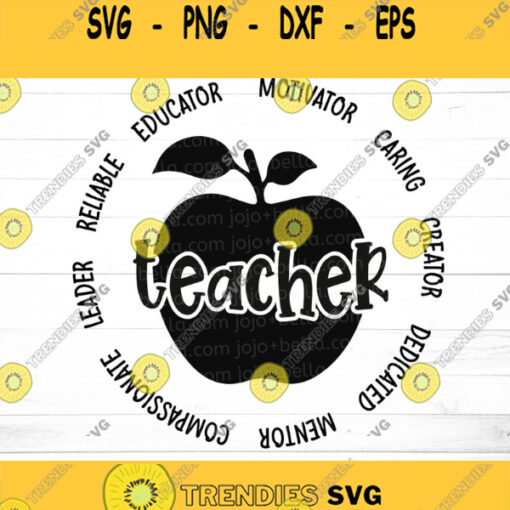 Teacher Svg Teacher Badge Svg Teacher Gift Svg Back to School Svg School Svg Png Svg Designs For Cricut Sublimation Designs Downloads