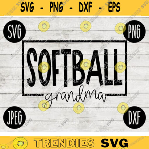 Team Spirit SVG Softball Grandma Game Sport svg png jpeg dxf Commercial Use Vinyl Cut File Fall School Pride 2235