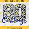 TeamMascotSchool Clipart Black Leopard Skin Cheetah Pattern Word GO with Blue Team Name Overlay Cowboys Digital Download SVG PNG Design 285
