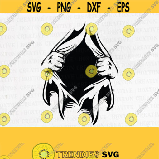 Tear Away Svg Ripping Open Shirt Svg Clothes Fabric Svg Symbol Tear Svg Tearing Reveal Svg Cutting FileDesign 530