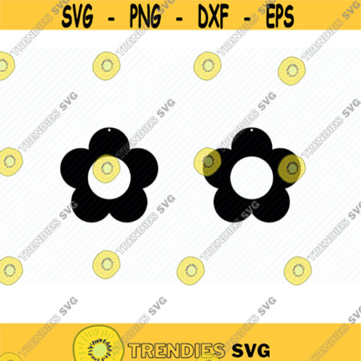 Template Earring SVG. Earring Cutting file. Earring Flower Cricut. Earring Silhouette. Earring Flower SVG. Earring Clipart. PNG. Print.