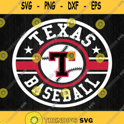 Texas Baseball Tx Vintage Distressed Gameday Ranger Svg Png Dxf Eps