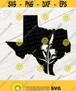 Texas Svg Texas Bluebonnet Svg Texas Floral Cut File Svg File For Cricut Country Svg Texas Silhouette Texas Outline Svg