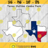 Texas State Outline with Bonus Colors svg png ai eps dxf DIGITAL FILES for Cricut CNC and other cut or print projects Design 136