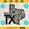 Texas TX SVG State Leopard Cheetah Print svg png jpeg dxf Small Business Use Vinyl Cut File 285