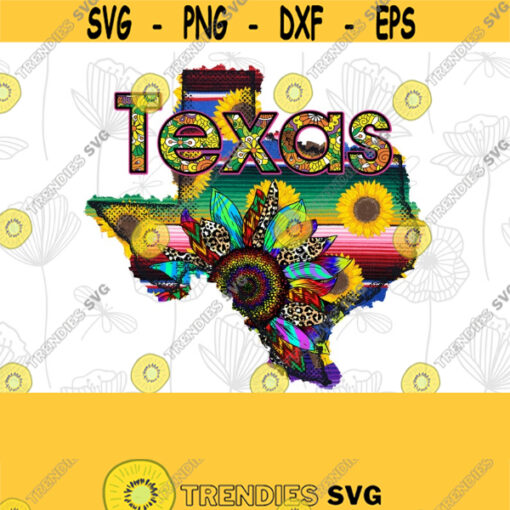 Texas serape Leopard tie dye sunflower Sublimation Designs PNG file Sublimation Download Digital Download Instant Download State PNG Design 94