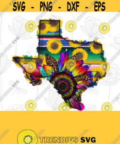 Texas Serape Leopard Tie Dye Sunflower Sublimation Designs Png File Sublimation Download Digital Download State Png Download Design 241