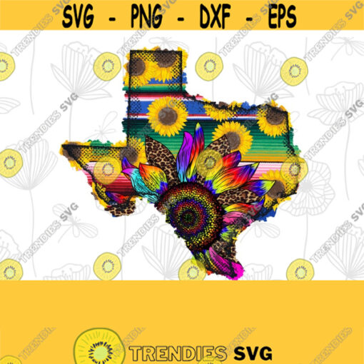 Texas serape Leopard tie dye sunflower Sublimation Designs PNG file Sublimation Download Digital Download State PNG Instant Download Design 241