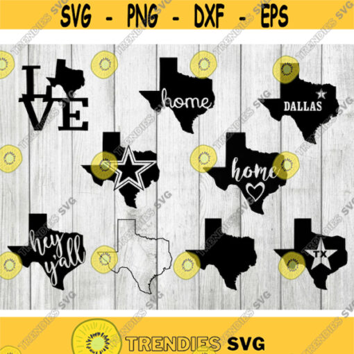 Texas state svg bundle dallas texas svg bundle texas svg cut files for cricut silhouette png eps svg Design 2926