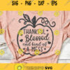 Thankful Blessed and Kind Of A Mess Svg Thanksgiving Svg Thankful Svg Pumpkin Svg Svg Files for Cricut Silhouette Sublimation