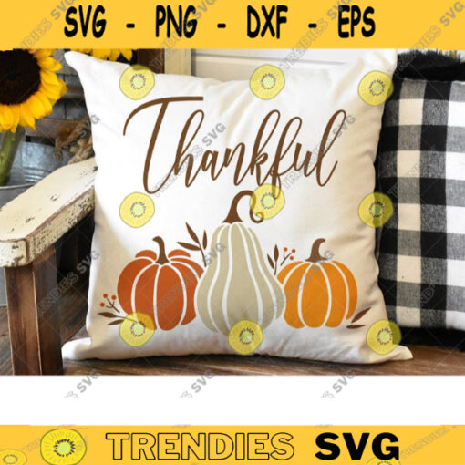 Thankful Pumpkin SVG Fall Autumn Thanksgiving Pumpkins Harvest Clipart Farmhouse Decor Svg Dxf Png Cut Files for Cricut and Silhouette copy