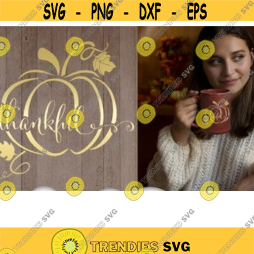 Thankful Pumpkin SVG Fall Pumpkin Svg Files For Cricut Thanksgiving SVG Pumpkin SVG Fall Sign Svg Fall Sign Clip Art Cut Files .jpg