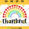 Thankful Svg Rainbow Svg Heart Rainbow Svg Heart Svg Virus Svg Nurse Svg Love Svg Faith Svg Blessed Svg Cricut silhouette