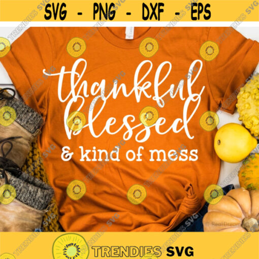 Thankful and Stressed Svg Funny Thanksgiving Svg Stressed Blessed Fall Shirt Svg Funny Svg Sarcastic Svg Cut Files for Cricut Png