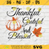 Thankful grateful blessed svg Thankful umpkin svg Give thanks svg Pumpkin clipart Thanksgiving png Plaid svg Cut file 593 copy