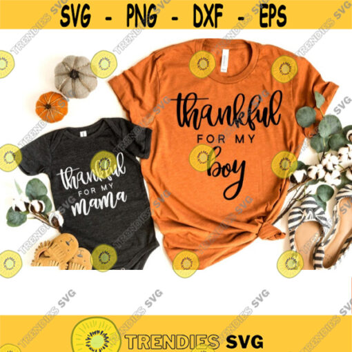 Thankful svg mama svg files mom svg mama and mini svg mommy and me svg thankful mama svg Sublimation designs SVG files for Cricut 1 1