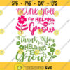 Thanks for helping me grow School Cuttable Design SVG PNG DXF eps Designs Cameo File Silhouette Design 1651