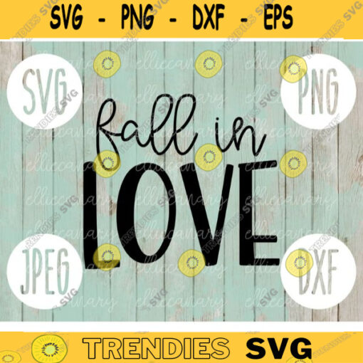 Thanksgiving Fall SVG Fall in Love svg png jpeg dxf Silhouette Cricut Commercial Use Vinyl Cut File Fall 1104